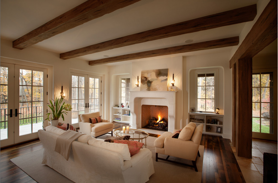 HOW TO DECORATE A BIG LIVING ROOM with (brass table)
