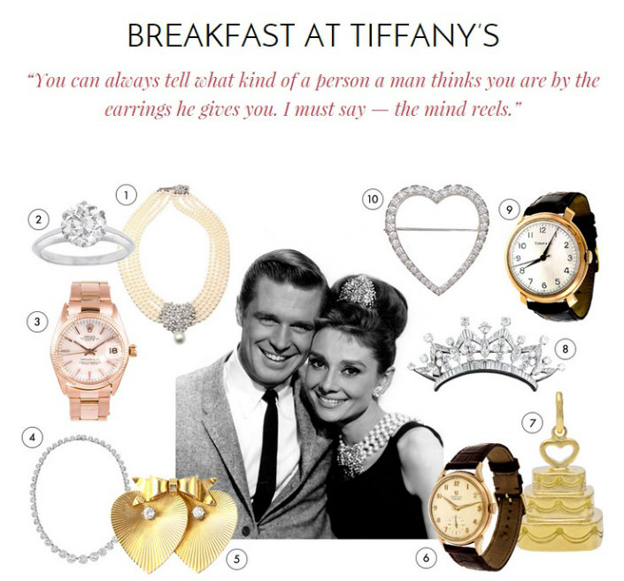 Valentine's Day Jewelry Ideas Get inspired with Hollywood romantic couples-BreakfastatTiffanys
