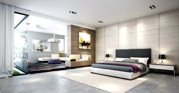 Get you dream bedroom with a modern house design