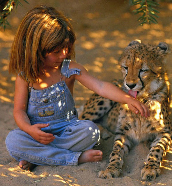 Tippi the little girl that grow up alongside wild animals Breathtaking Photos 4