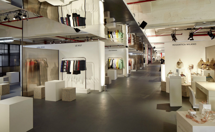 FROM THE CATWALK TO THE GLAMOROUS CAR PARK SHOWROOM BY DAVID COLLINS