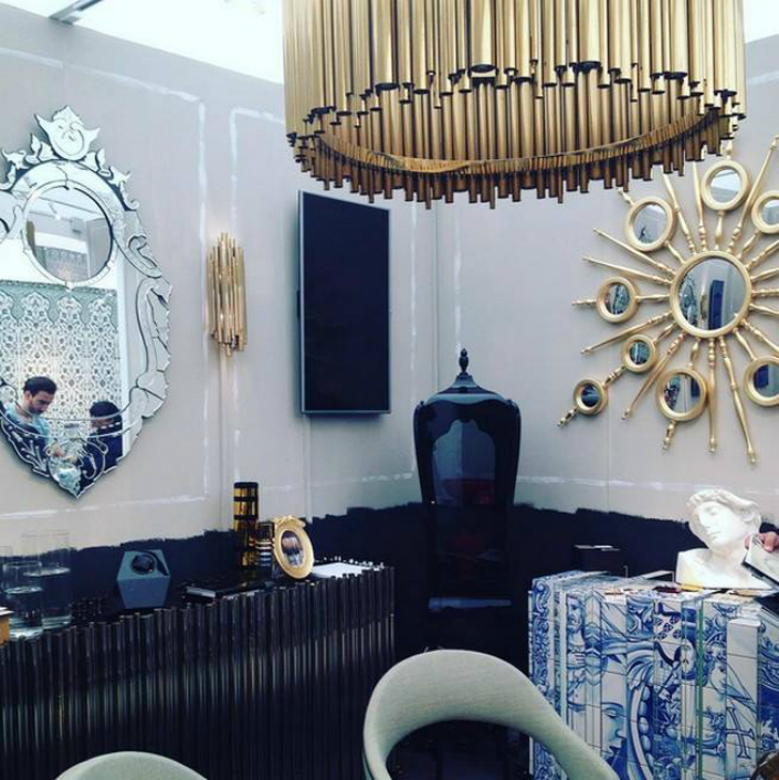 An exhibition of mid-century modern furniture and contemporary lighting at Decorex 2015 2