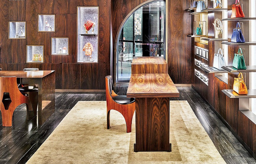 Shopping in NYC Peter Marino's italian style in FENDI store