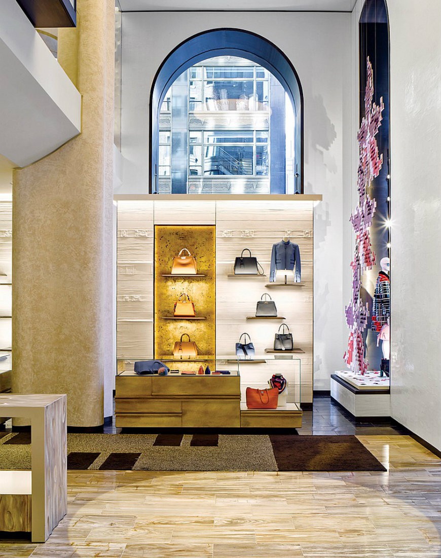 Shopping in NYC Peter Marino's italian style in FENDI store