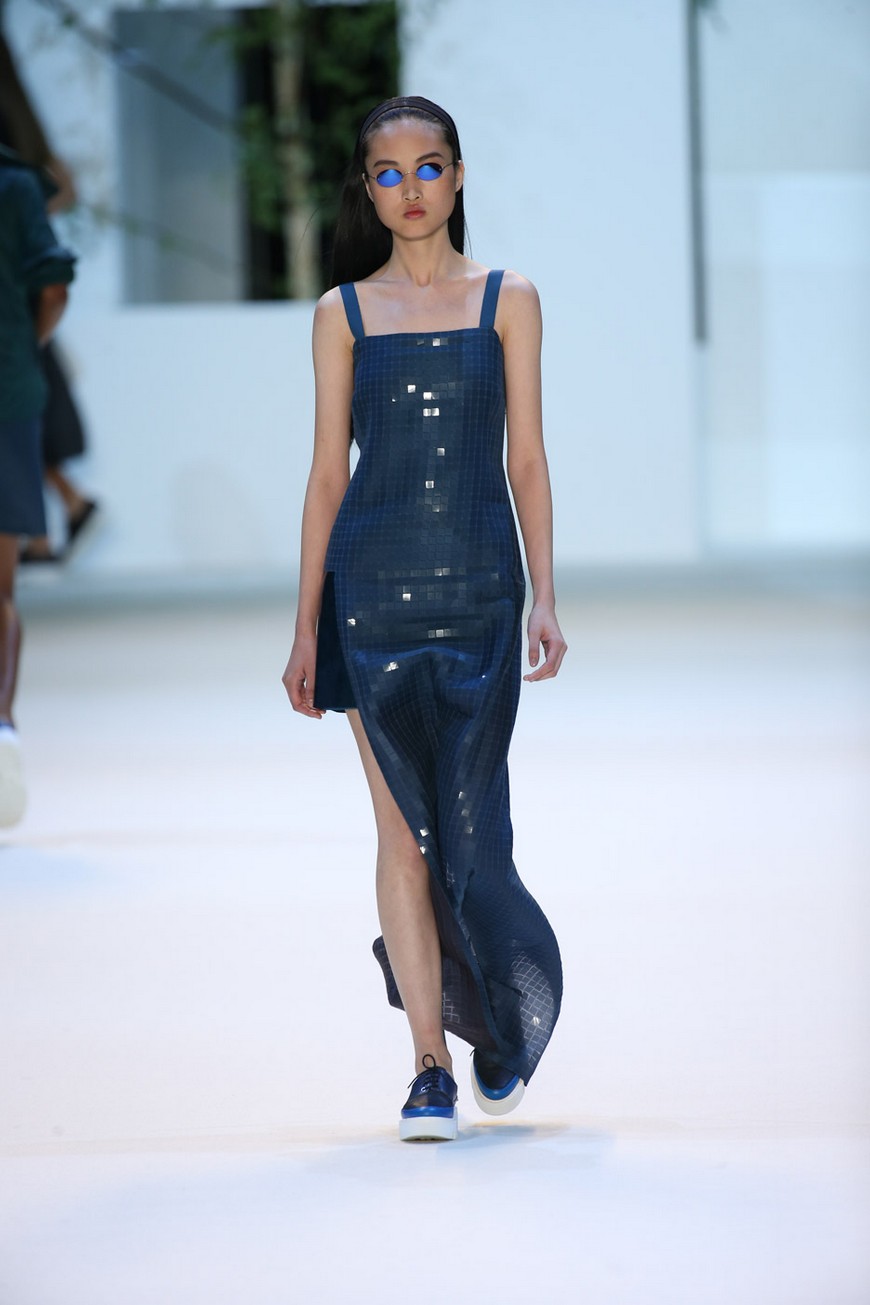 Swiss fashion house Akris get inspiration in Sou Fujimoto's buildings for the Spring Summer 2016 Collection 