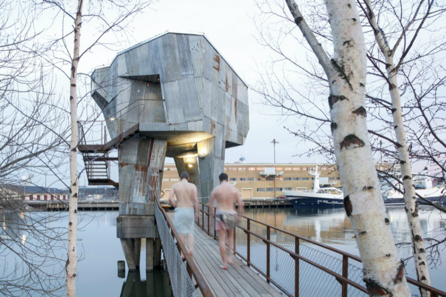 This is a sauna in sweden