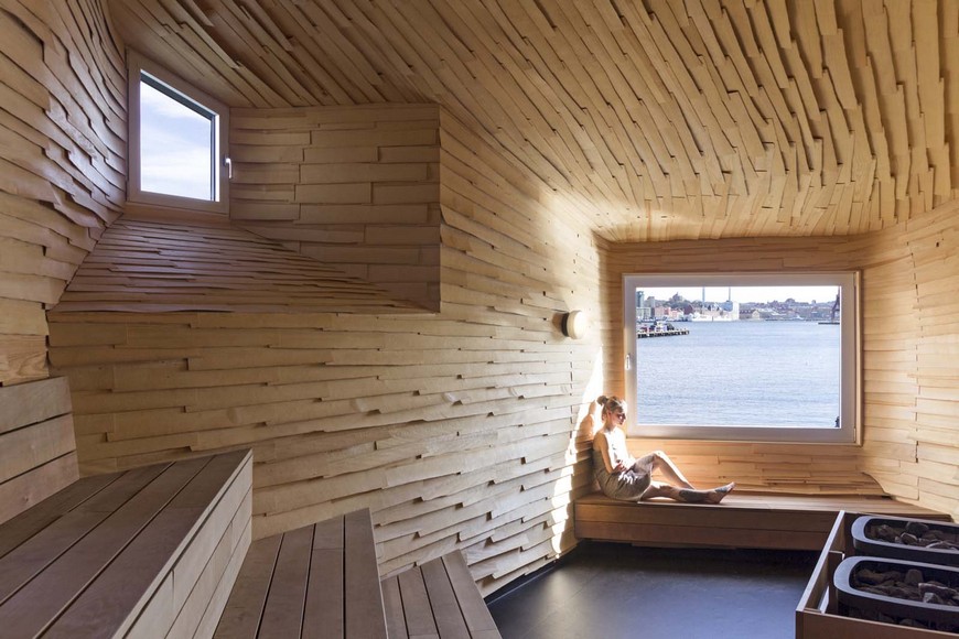 This is a sauna in sweden