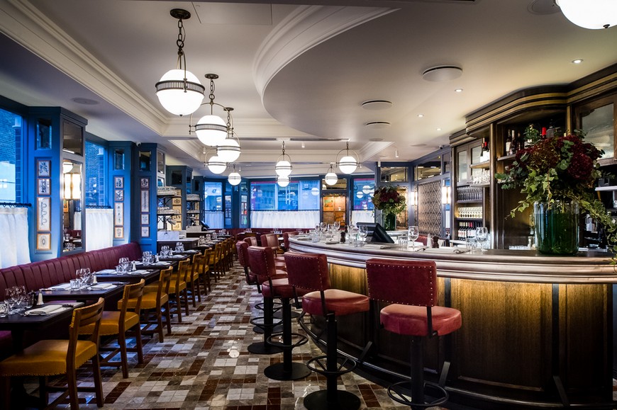 London Restaurant Hotspots Guide, designed by Martin Brudnizki-Ivy Cafe