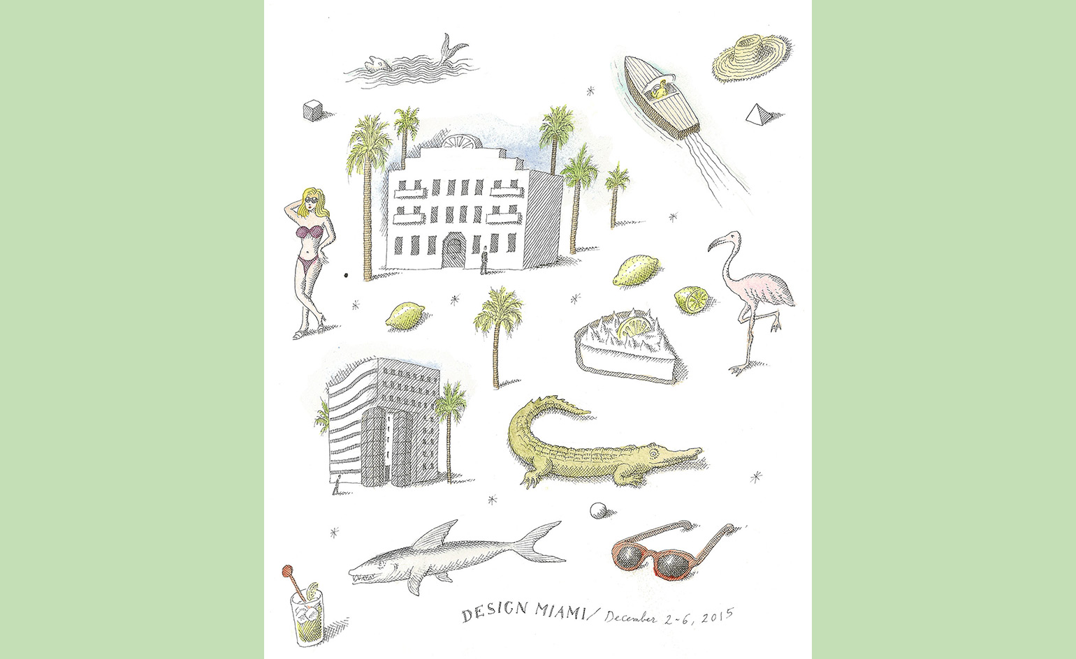Art Basel Miami Beach 2015 by Pierre Le-Tan 