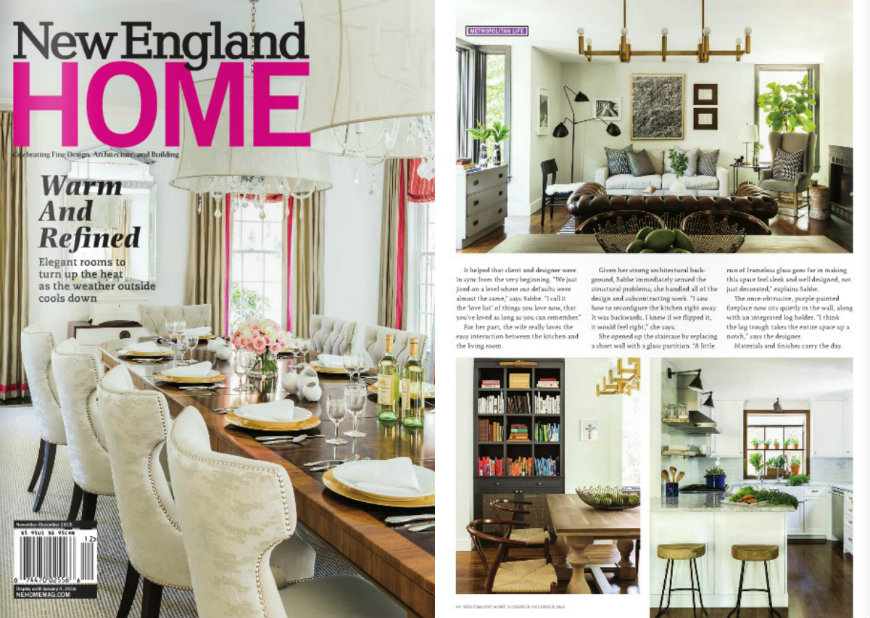 The best 5 USA interior design magazines New England Home December 2015