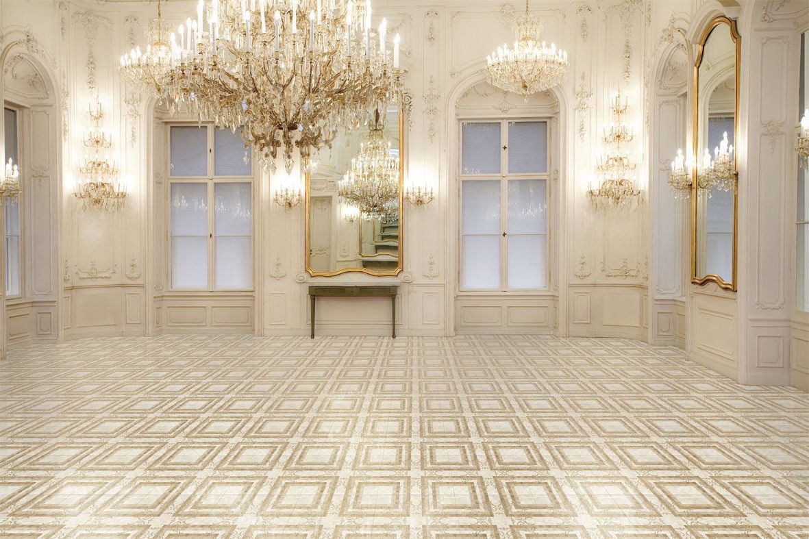 Elegant stone floor design