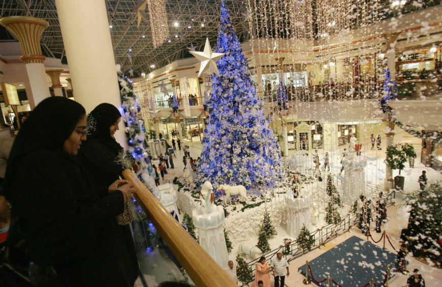How is Christmas celebrated in United Arab Emirates