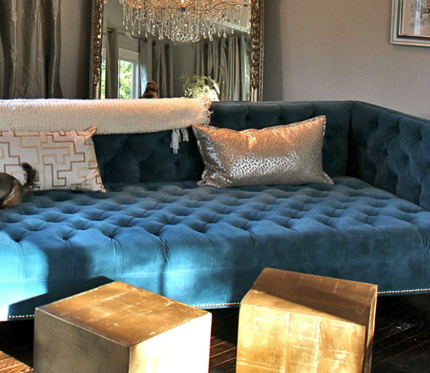 Interior design tips velvet chesterfield sofa (2)