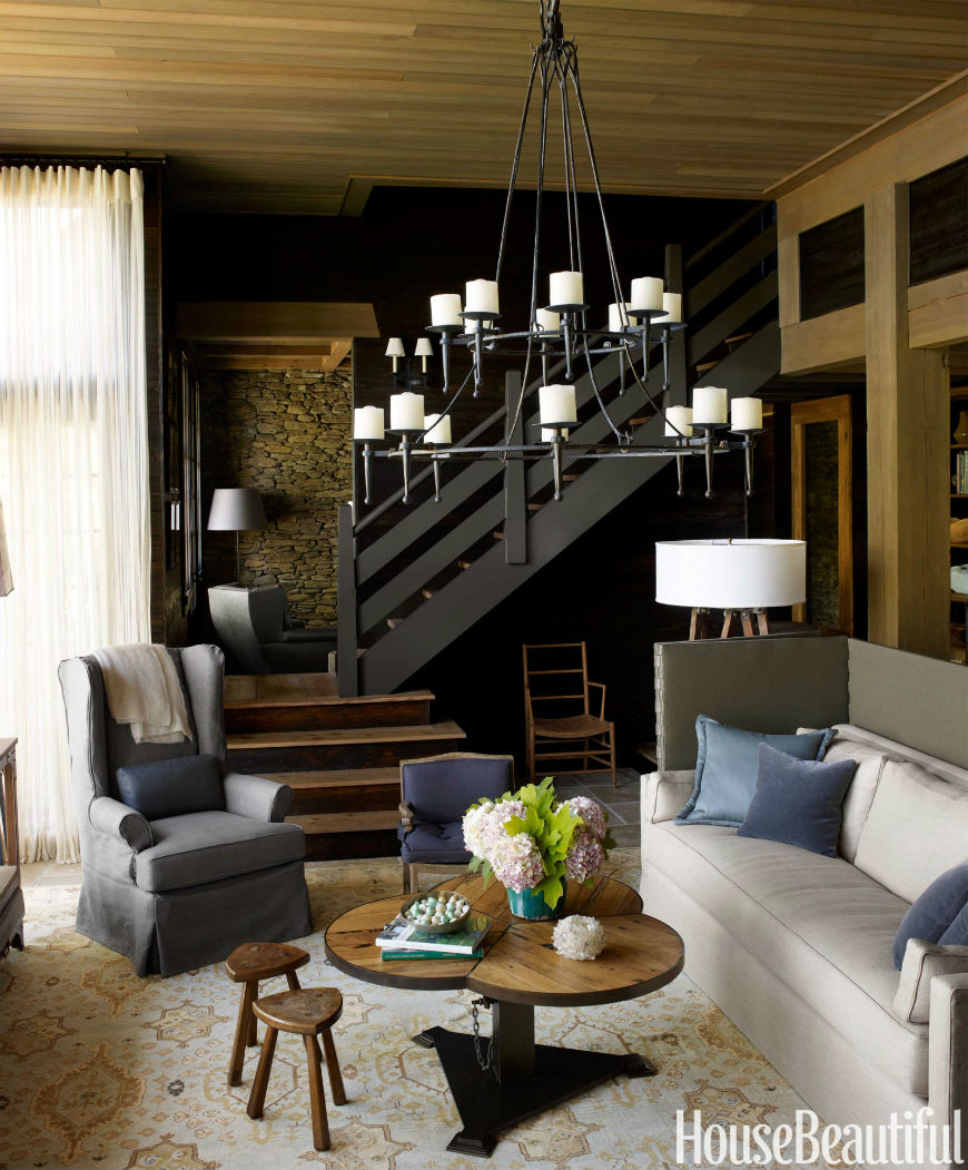 Living room bring a feeling of nature into it