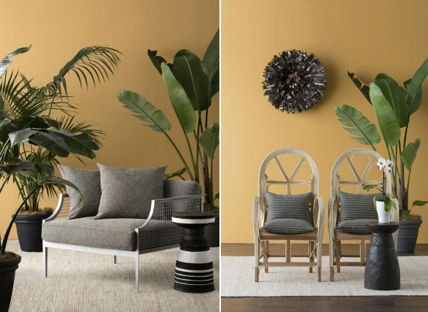 Upholstery: tribal fabrics by Mokum