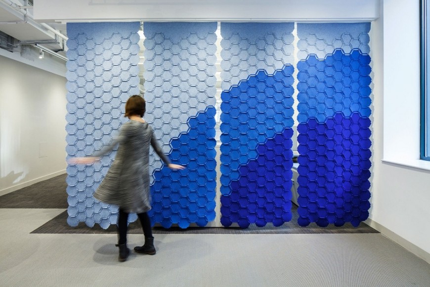 Original wallcovering by Gensler