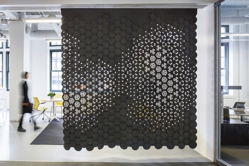 Original wallcovering by Gensler