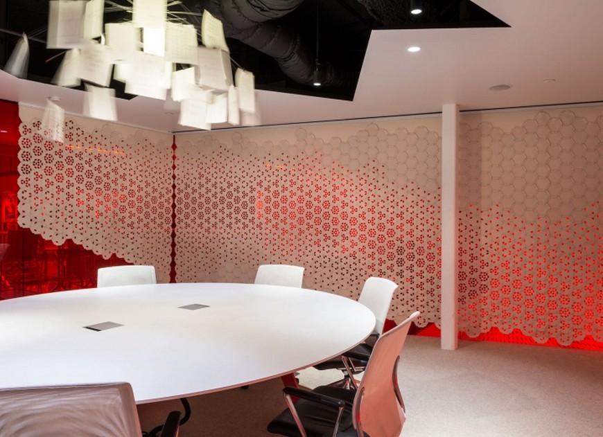 Original wallcovering by Gensler