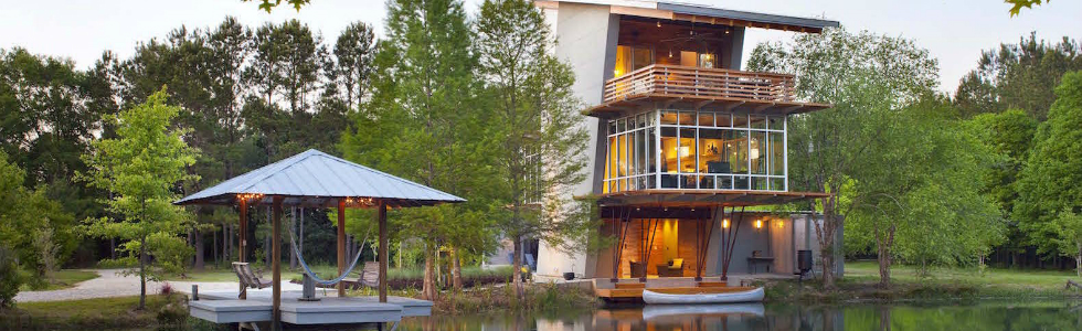 contemporary house, contemporary architecture, pond house, Holly & Smith Architects, architecture, BRABBU