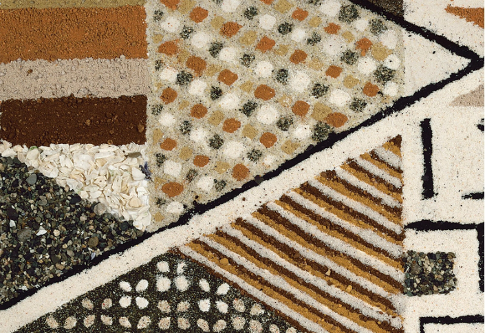 marian bantjes creates art using dirt from around the world