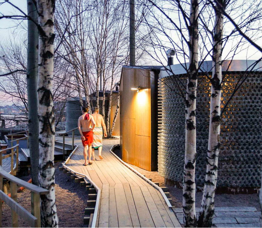 This is a sauna in Gothenburg