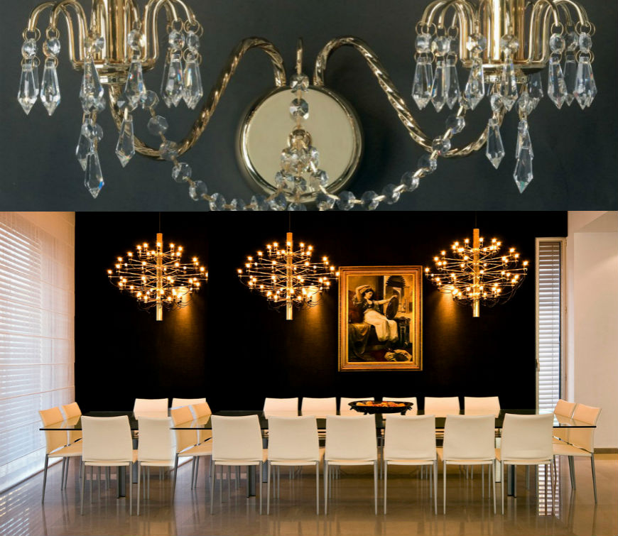 brass wall light