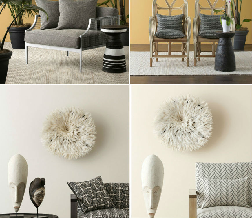 Upholstery: tribal fabrics by Mokum