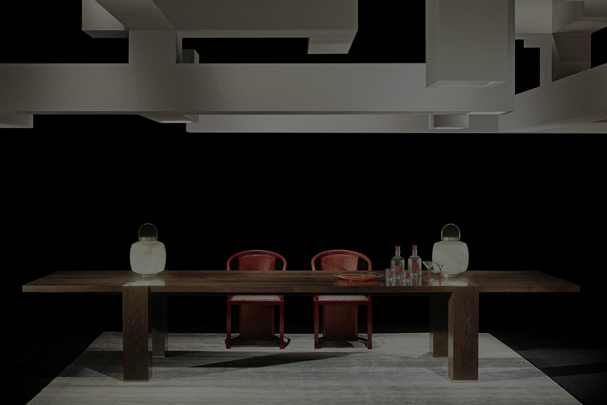 Dining tables inspirations for your interior design - Armani Casa – Low grate dining table