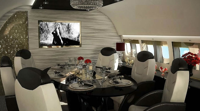 Private Jets Modern interior design Luxury Interiors Flying On The Air