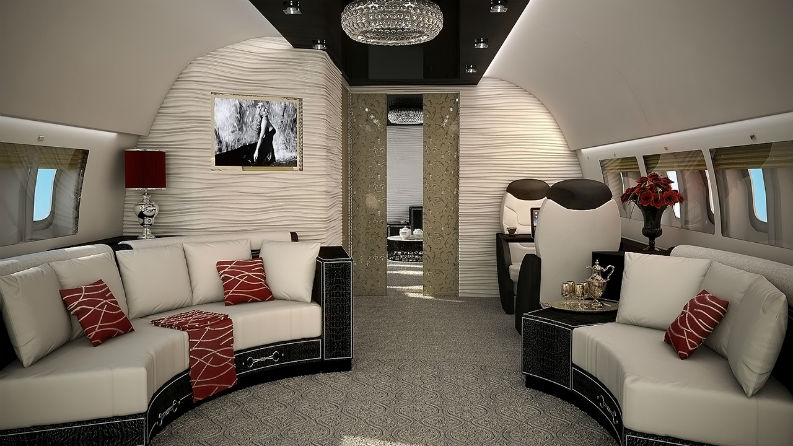 Private Jets Modern interior design Luxury Interiors Flying On The Air