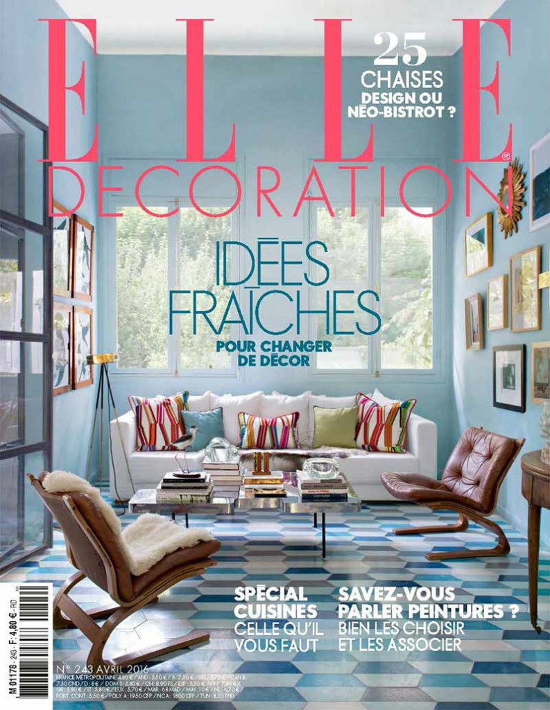 Best interior design magazines: ELLE Décoration Avril 2016