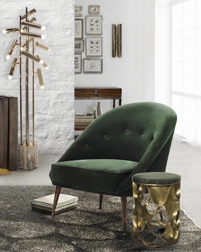 Small living room luxurious chair