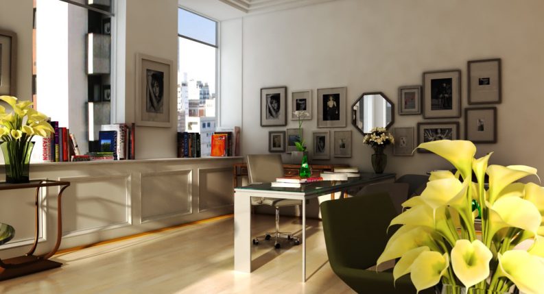Interior design in a movie set