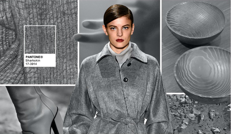 Pantone fashion colour: fabrics for fall 2016: Sharkskin – Pantone 17-3914