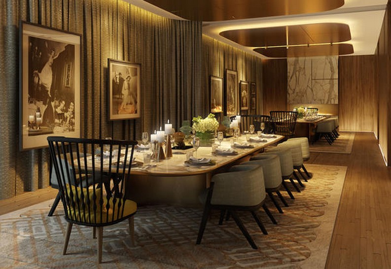 modern dining room