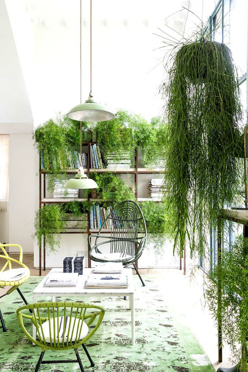 50 Amazing Modern Interior Design Ideas With Greenery Pantone Color of 2017