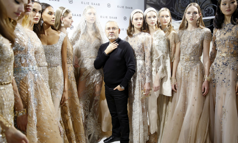 Best Moments From Backstage at Elie Saab Couture Spring 2017