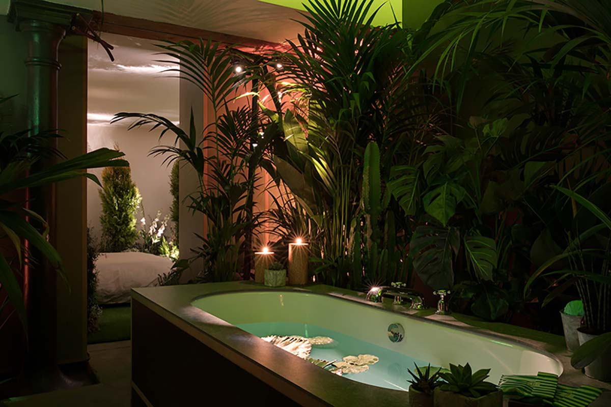 An AIRBNB interior architecture inspired by Pantone Color of the Year