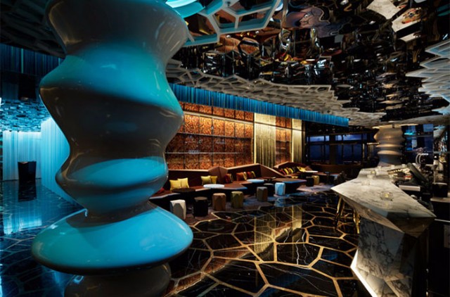 10 Incredible Restaurant Interior Design Projects Around The World #interiordesign #restaurantdesign #designinspiration  10 Incredible Restaurant Interior Design Projects Around The World Ozone Bar Hong Kong China