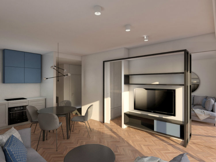 Bianco Nero Design - Apartment in Szczesliwice