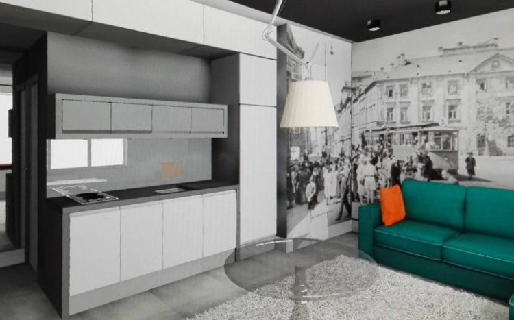 Bianco Nero Design - Tenement House with the Saski Garden