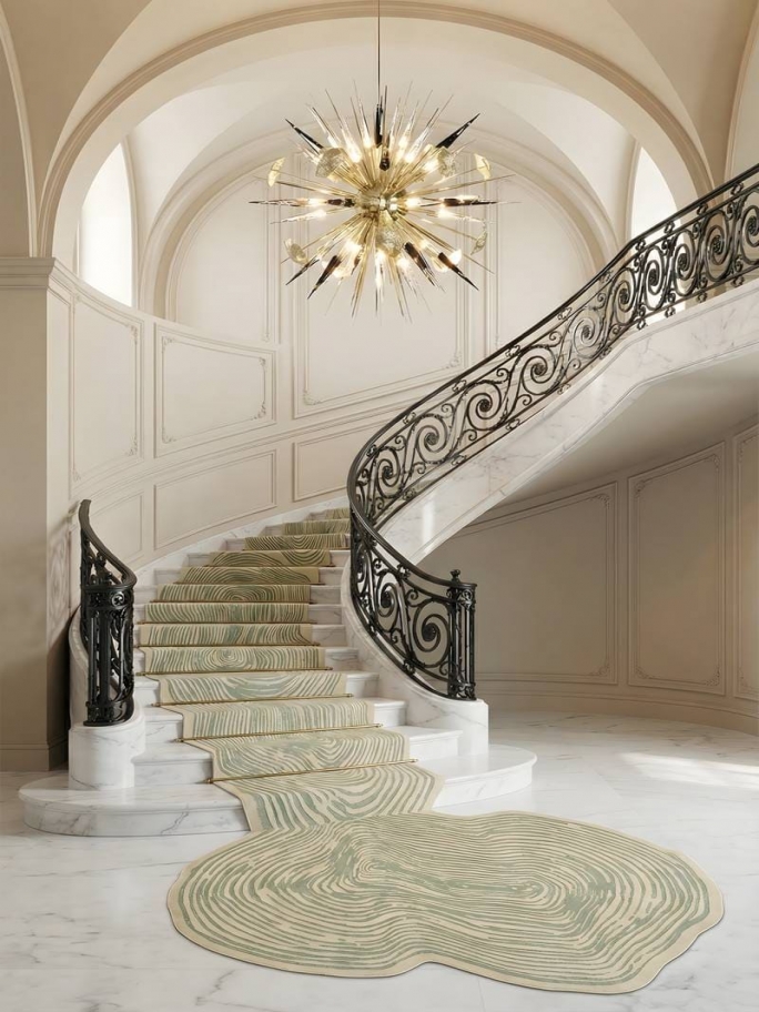 A Grand Entrance Defined by Flowing Lines and Timeless Elegance