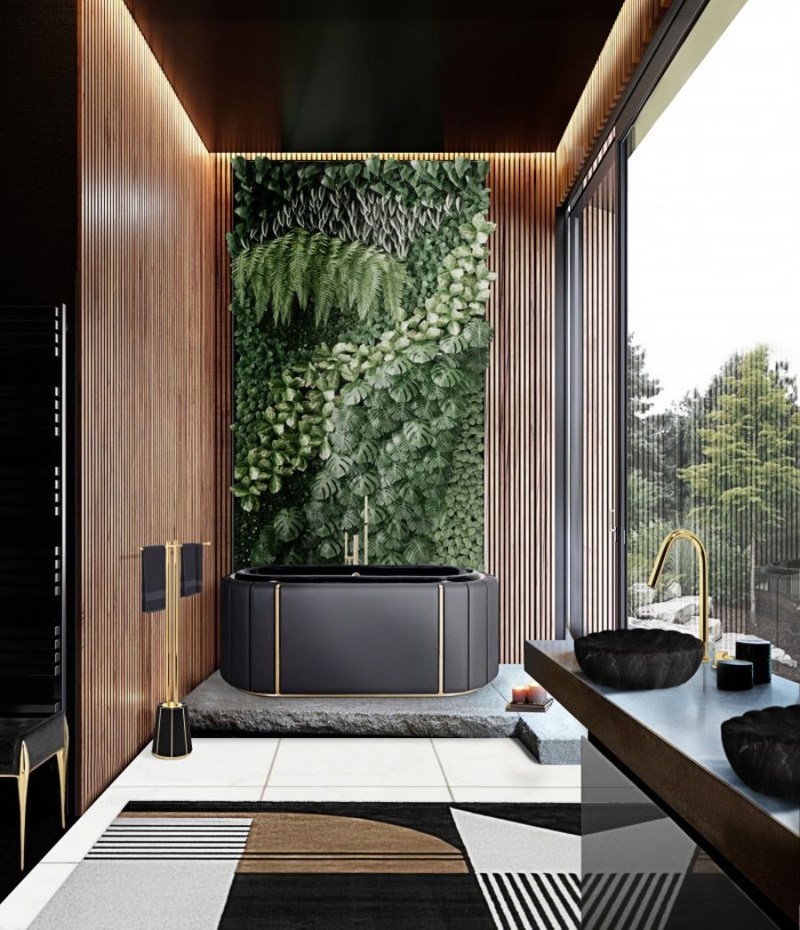 Modern Interior Design for the Bathroom by Our Sister Brand Maison Valentina