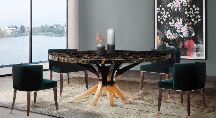 Modern Dining Room Interior Design Fresh and Cool for the Summer