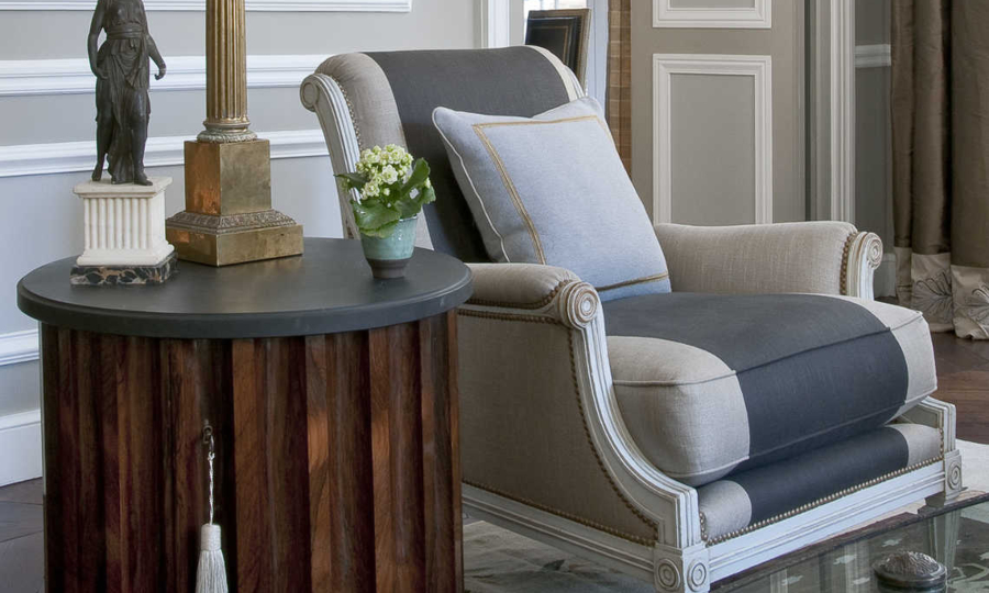 Armchair used in Jean-Louis Deniot Saint Pères Project