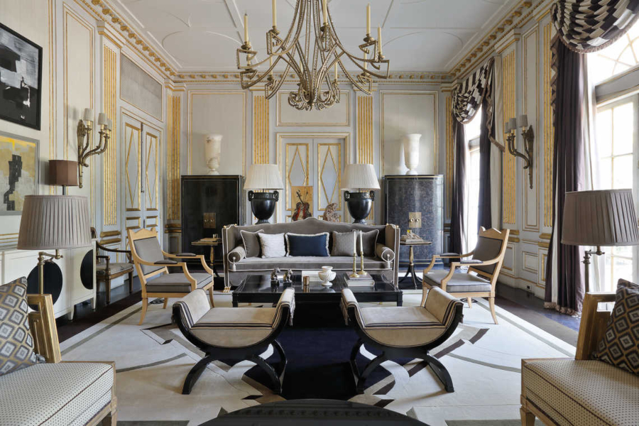 Jean-Louis Deniot Eclectic Living Room Saint Suplice Project