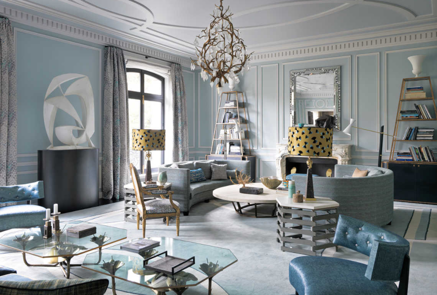 Jean-Louis Deniot Living Room Avenue Foch Project