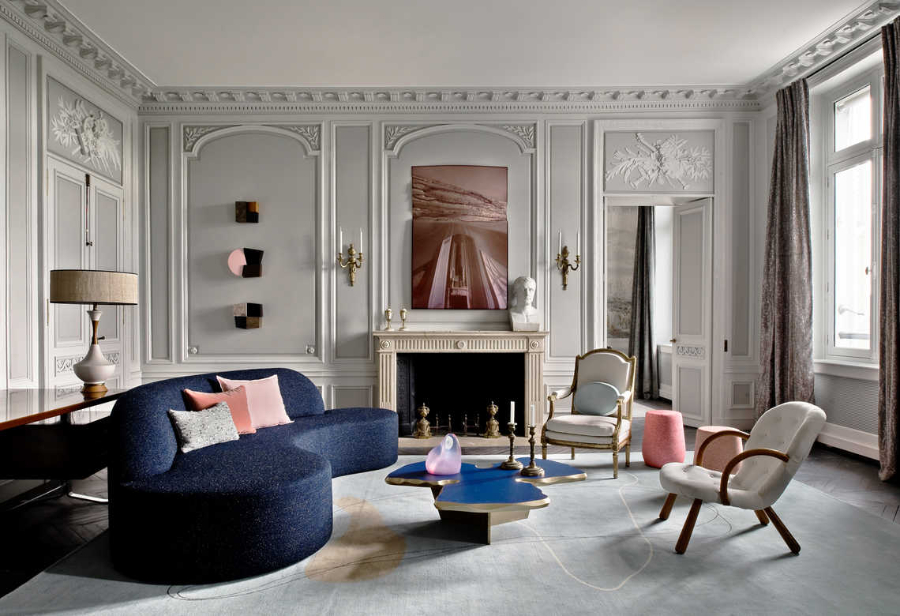 Jean-Louis Deniot Living Room Rue de Rivoli Project