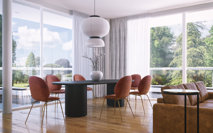 anastasia schuler design dining room contemporary classic