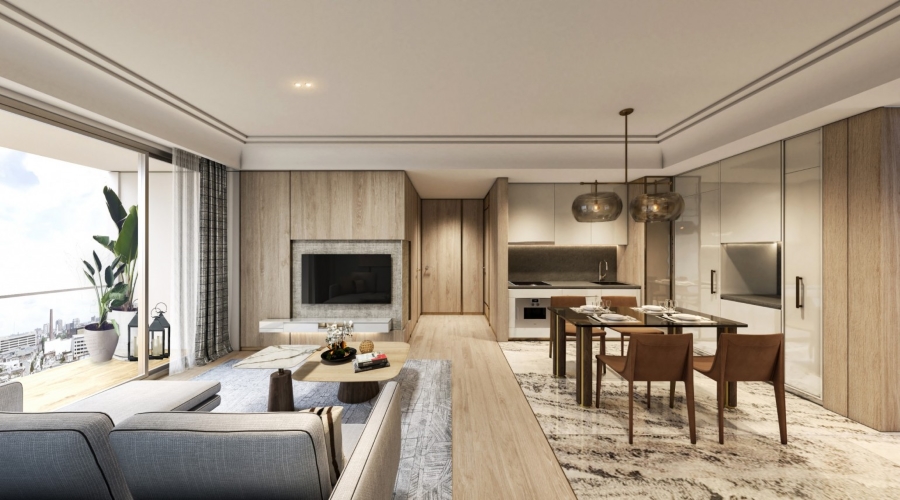 Home Decor Ideas with AB Concept, Apartment, Dining Room, Living Room